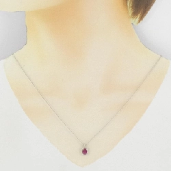 Dây chuyền ruby PT900/PT850 0.60CT - Hàng hiệu Authentic 865789