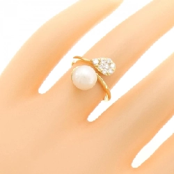 Nhẫn ngọc trai Akoya K18YG 7.3mm 672228