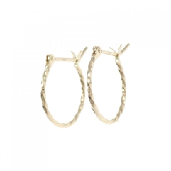 Bông tai K10YG Agat - Hàng hiệu Chính hãng