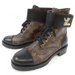 Giày bốt LOUIS VUITTON Patent Monogram Canvas Wonderland Line - Hàng hiệu Authentic 827387