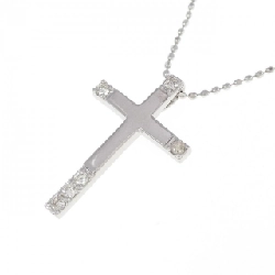 K18WG Dây chuyền kim cương chéo 0.10CT - Hàng hiệu Chính hãng 864359