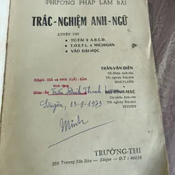 Trắc nghiệm Anh ngữ: Tú tài, đại học - Sách giáo khoa trước 75 681760