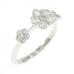 Nhẫn kim cương hoa K18WG 0.43CT