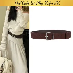 Thắt Lưng Nữ Bản To Khóa Vuông Kim Loại - Tôn Dáng, Sang Trọng 977569