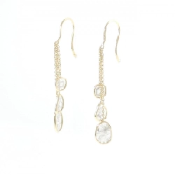 Bông tai kim cương 18KYG - Hàng hiệu Authentic 870903