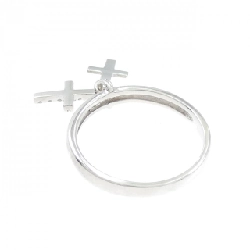 Nhẫn kim cương K18WG chéo 0.08CT - Hàng hiệu chính hãng 853205