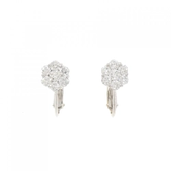 K18WG/PT Bông tai kim cương hoa 1.02CT - Hàng hiệu Chính hãng