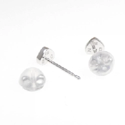 K18WG Bông tai kim cương hình trái tim 0.04CT - Hàng hiệu Chính hãng 872226