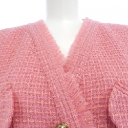 【Mã giảm giá】Áo khoác không cổ CHANEL 641592