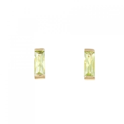 K18YG Peridot Bông tai - Hàng hiệu Chính hãng