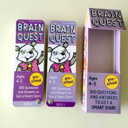Brain quest 2-6 tuổi (Sách nhập) - 4 hộp thẻ 759578