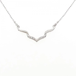 Dây chuyền kim cương PT900/PT850 0.06CT - Hàng hiệu Authentic