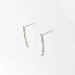 K18WG Bông tai kim cương 0.10CT - Hàng hiệu Chính hãng 865930