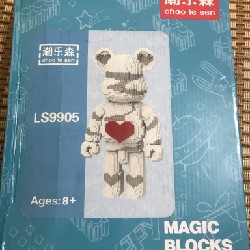 Lego gấu trắng tim siêu cute