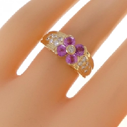 Nhẫn Sapphire Hoa K18YG 1.00CT - Hàng hiệu Chính hãng 854657