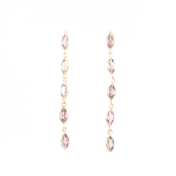 K18YG Tourmaline Bông tai 1.30CT - Hàng hiệu Chính hãng