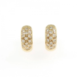 K18YG Bông tai kim cương hình vòng 0.170CT - Hàng hiệu Chính hãng