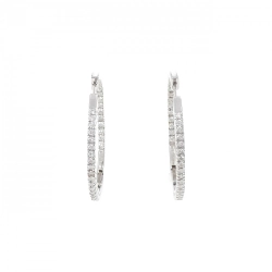 K18WG Bông tai kim cương 1.00CT - Hàng hiệu Chính hãng