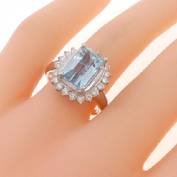 Nhẫn Aquamarine PT900 3.32CT - Hàng hiệu Chính hãng 855068