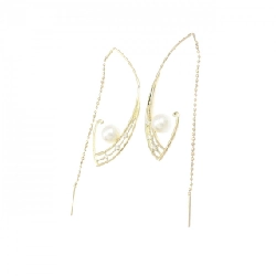 K18YG Bông tai ngọc trai Akoya 5.1mm - Hàng hiệu Chính hãng 870304