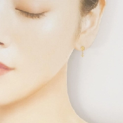 K18YG Bông tai Đá mặt trăng - Hàng hiệu Chính hãng 869537