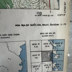 Bản đồ Huyện Sông Cầu Tỉnh Phú Yên 1970 758855