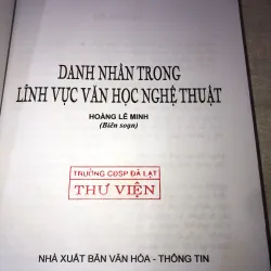 Danh nhân trong lĩnh vực văn học nghệ thuật 993696