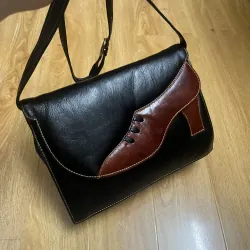 Túi nữ 25x18x7 da thật hoạ tiết 2hand