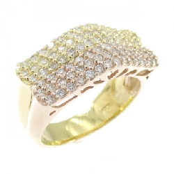 Nhẫn kim cương K18YG/K18PG 0.69CT - Hàng hiệu Authentic