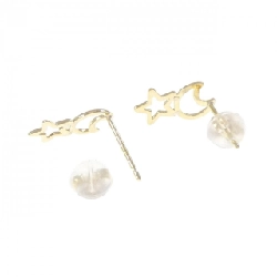 K18YG Mặt trăng × Ngôi sao Bông tai - Hàng hiệu Chính hãng 871992