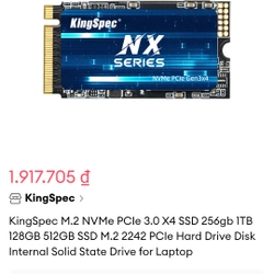 SSD M.2 NVMe PCLe 3.0 1TB 2242 + Hộp đựng M.2 NVMe