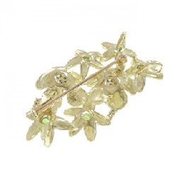 K18YG Hoa Xanh Garnet Brooch 0.62CT - Hàng hiệu Chính hãng 872187