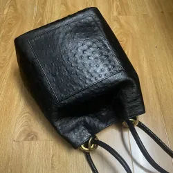 Balo nữ 24x31x14 da thật dập vân đà điểu 2hand 996738