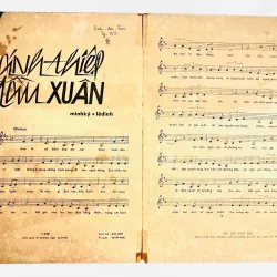 Tờ Nhạc Xuân 1962: CÁNH THIỆP ĐẦU XUÂN - Minh Kỳ & Lê Dinh (Bìa Đỏ Duy Liêm Tuyệt Đẹp) 728135