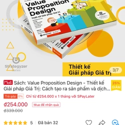 Value Proposition Design - Thiết kế Giải pháp Giá Trị (mới còn seal) GIẢM 50% freeship 378057