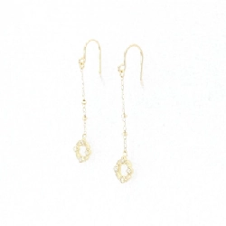 K18YG Bông tai kim cương 0.08CT - Hàng hiệu Chính hãng 870987