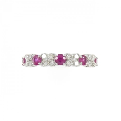 Nhẫn Ruby Hoa K18WG 0.46CT - Hàng hiệu Chính hãng 854700