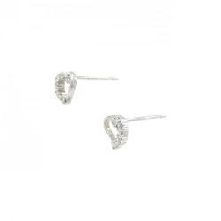 K18WG Bông tai kim cương hình trái tim 0.10CT - Hàng hiệu Chính hãng 868209