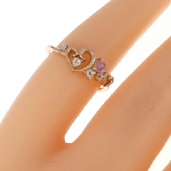 Nhẫn đá màu hình trái tim K18PG - Hàng hiệu Authentic 856657