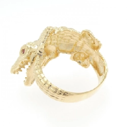 Nhẫn ruby K18YG da cá sấu 0.04CT 666636