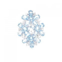 Nhẫn Blue Topaz K14WG 9.51CT 671427