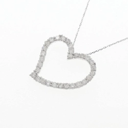 K18WG Dây chuyền kim cương hình trái tim 1.00CT - Hàng hiệu Chính hãng 862007