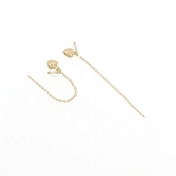 K18YG Bông tai đá quý hình trái tim - Hàng hiệu Chính hãng 867457