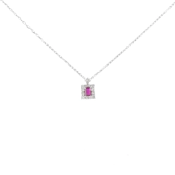 Dây chuyền Ruby 0.09CT - Hàng hiệu Chính hãng