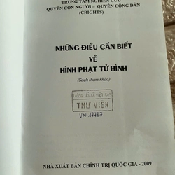 Những điều cần biết về hình phạt tử hình - Sách Luật Việt Nam 460503