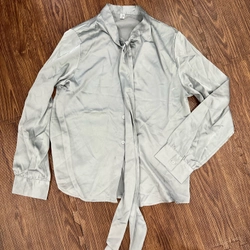 Thanh lý áo lụa xám ghi 459583