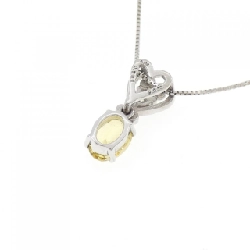 Dây chuyền sapphire hình trái tim PT900/PT850 0.791CT - Hàng hiệu Authentic 858082