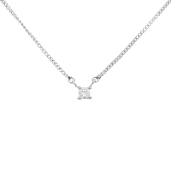 Dây chuyền kim cương Solitaire PT850 0.08CT - Hàng hiệu Chính hãng