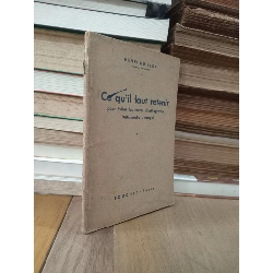 Ce qu'il faut retenir - Henri Guillot