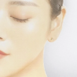 K18YG Bông tai kim cương 0.04CT - Hàng hiệu Chính hãng 871990